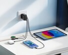 Anker’s new Zolo Charger (pictured alongside a tablet, a phone and two more gadgets) has been released in Europe. (Image source: Anker)