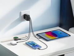 Anker’s new Zolo Charger (pictured alongside a tablet, a phone and two more gadgets) has been released in Europe. (Image source: Anker)