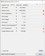 GPU-Z: Sensors