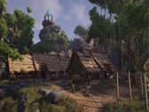 An image showing a village in Elex, now on sale on Steam.