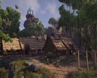 An image showing a village in Elex, now on sale on Steam.