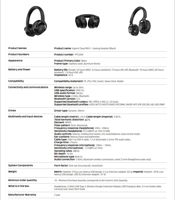 HyperX Cloud Mix 2 debut as new wireless gaming headphones with long battery life NotebookCheck News
