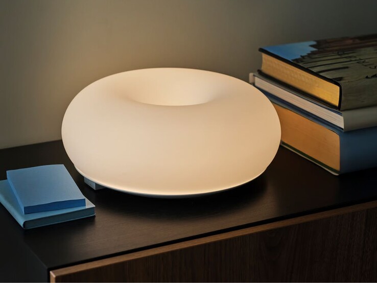The IKEA Varmblixt LED table/wall lamp, dimmable smart/white glass color and white spectrum