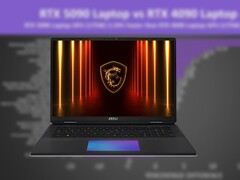 The MSI Titan 18 HX AI is among the most powerful RTX 5090 laptops on the market. (Image source: MSI, Jarrod'sTech, edited)