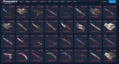 A screengrab from the CS2 price-tracking website Price Empire (image source: Price Empire)