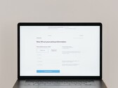 Laptop showing an online checkout form