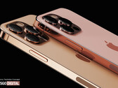The iPhone 13 Pro series is thought to be arriving in four colours, including gold and bronze. (Image source: LetsGoDigital) 