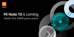 The Mi Note 10 is coming. (Source: Xiaomi)