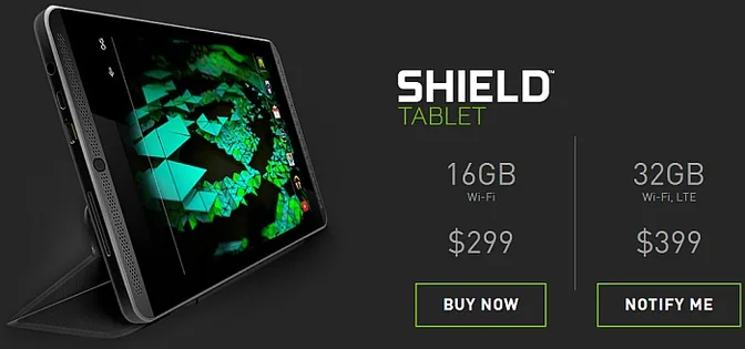 NVIDIA Shield tablet with 4G LTE hits the FCC - Notebookcheck News
