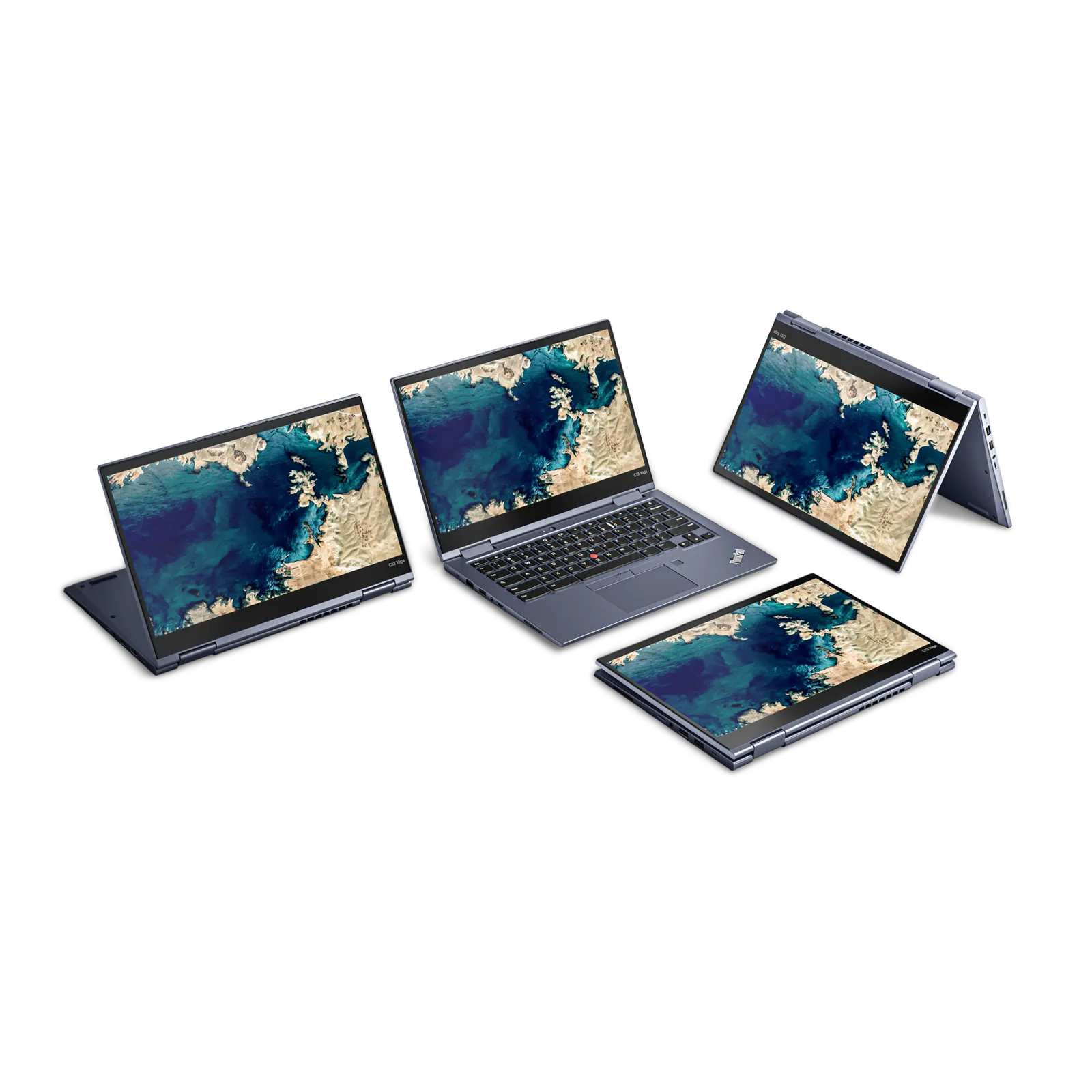First business chromebook in blue: The Lenovo ThinkPad C13 Yoga