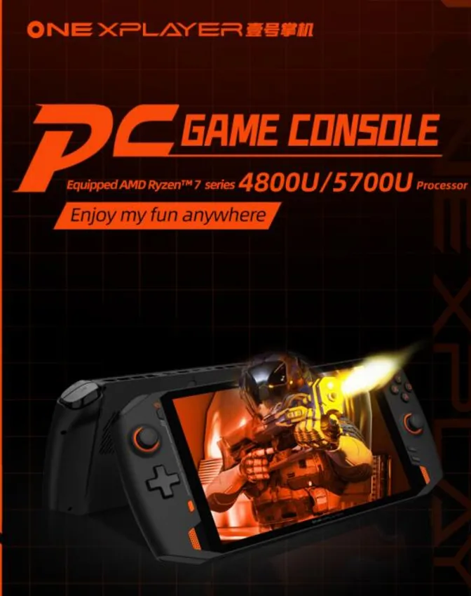 The ONEXPLAYER is now available with AMD Ryzen 7 4800U or Ryzen 7