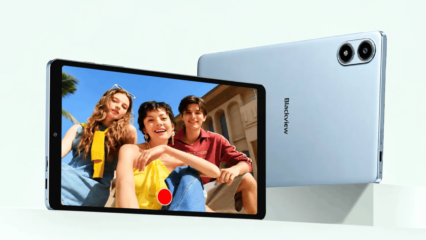 Blackview Zeno 2 tablet front and rear views