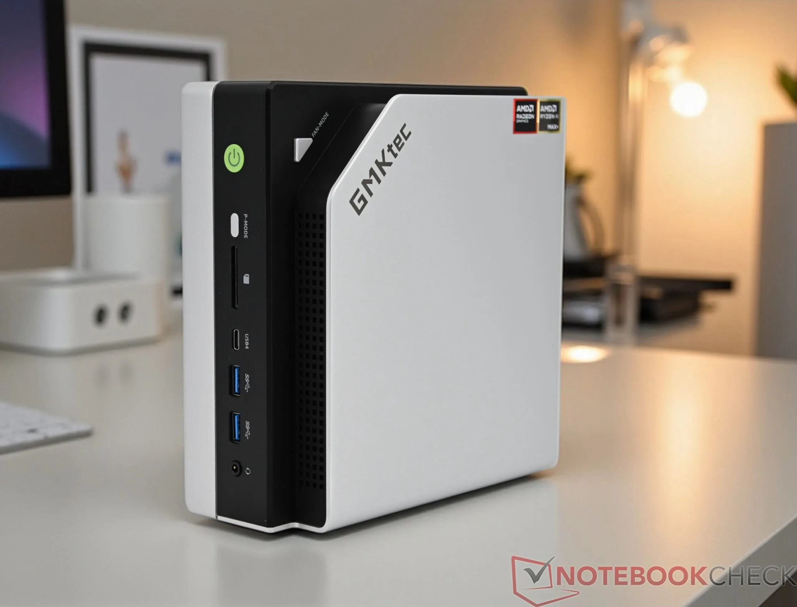 GMKtec Evo-X2 gaming mini PC with 16-core AMD Strix Halo APU and