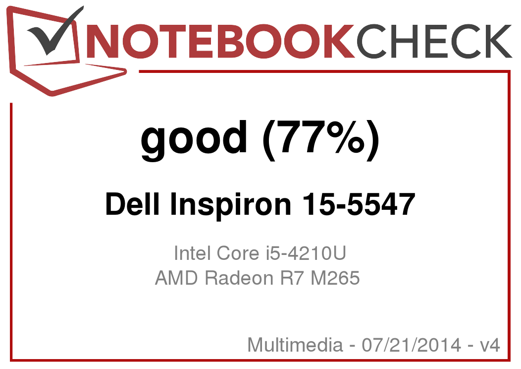 Dell Inspiron 15 5547 Notebook Review Notebookcheck Net Reviews