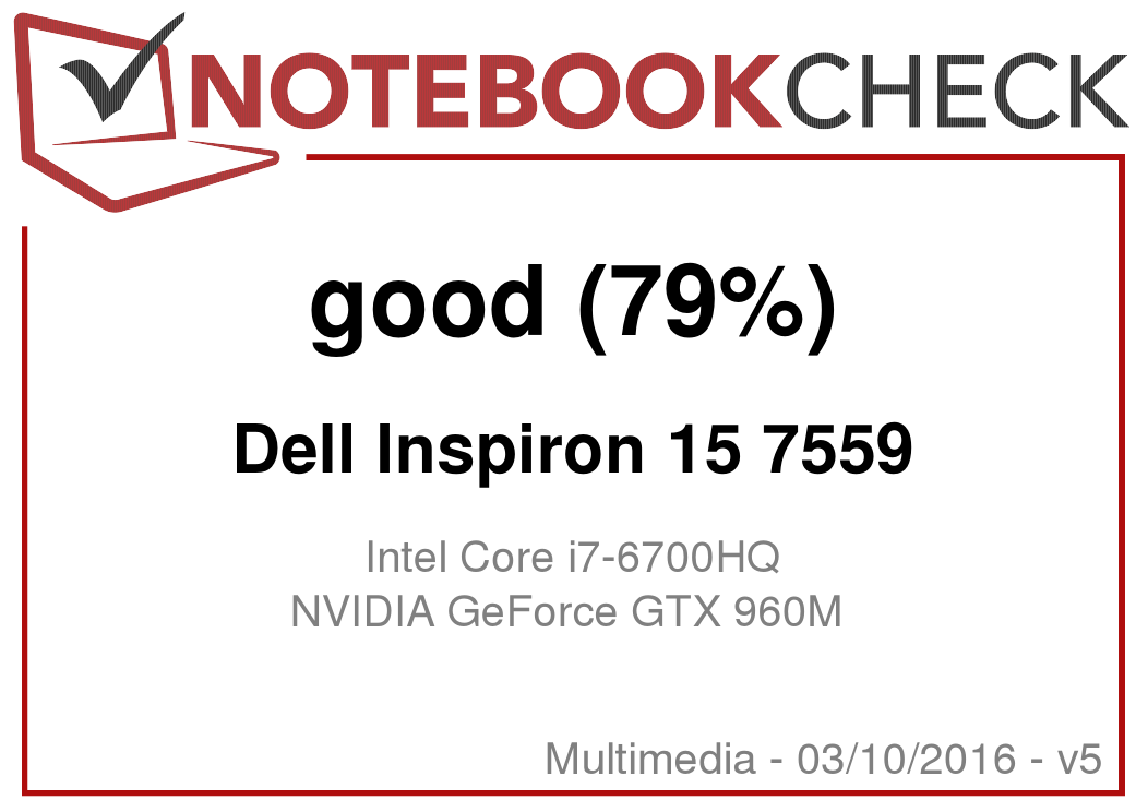 Dell Inspiron 15 7559 Notebook Review  Reviews