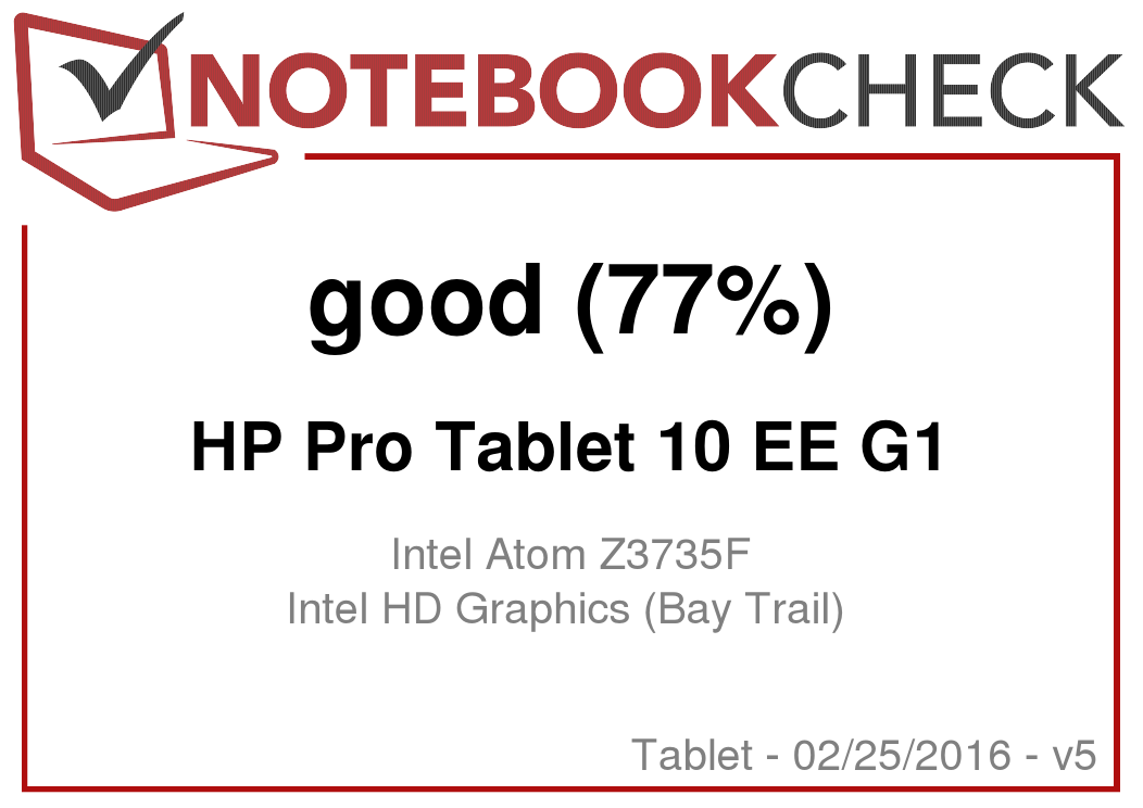 Hp Pro Tablet 10 Ee G1 Tablet Review Notebookcheck Net Reviews