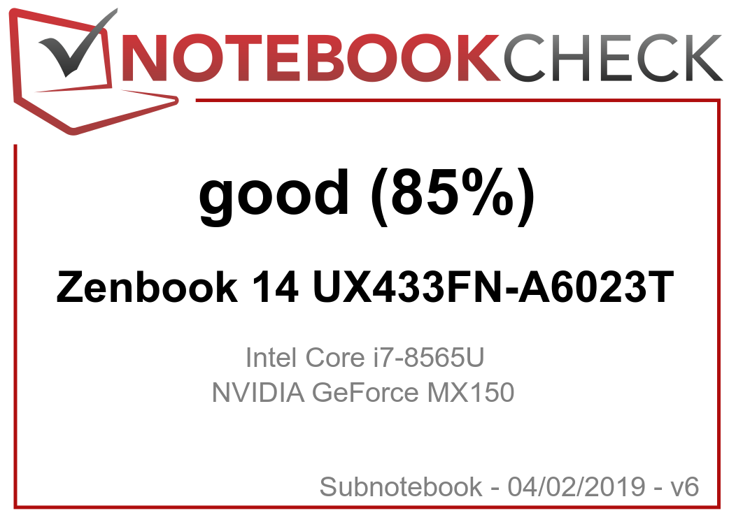 ASUS ZenBook 14 UX433FN (Core i7-8565U, MX150, SSD, FHD) Laptop 