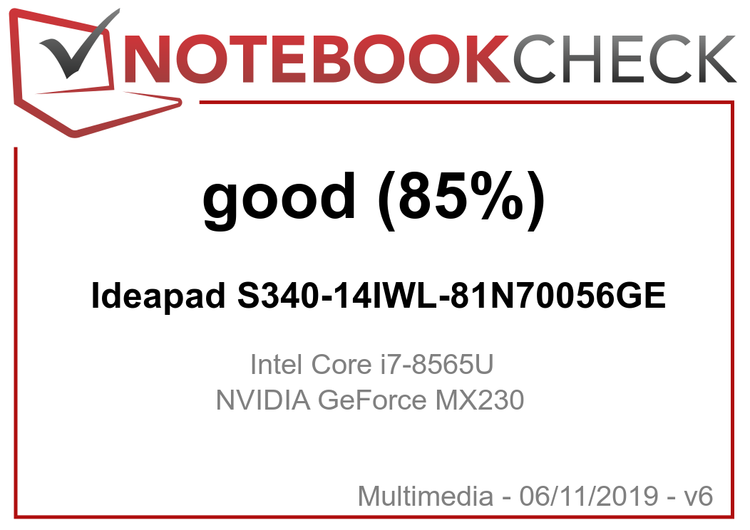 Lenovo Ideapad S340 I7 8565u Mx230 Laptop Review Notebookcheck Net Reviews