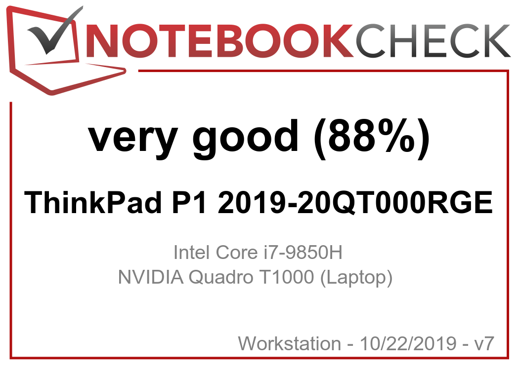 Lenovo ThinkPad P1 2019 Laptop Review Slim workstation with stronger