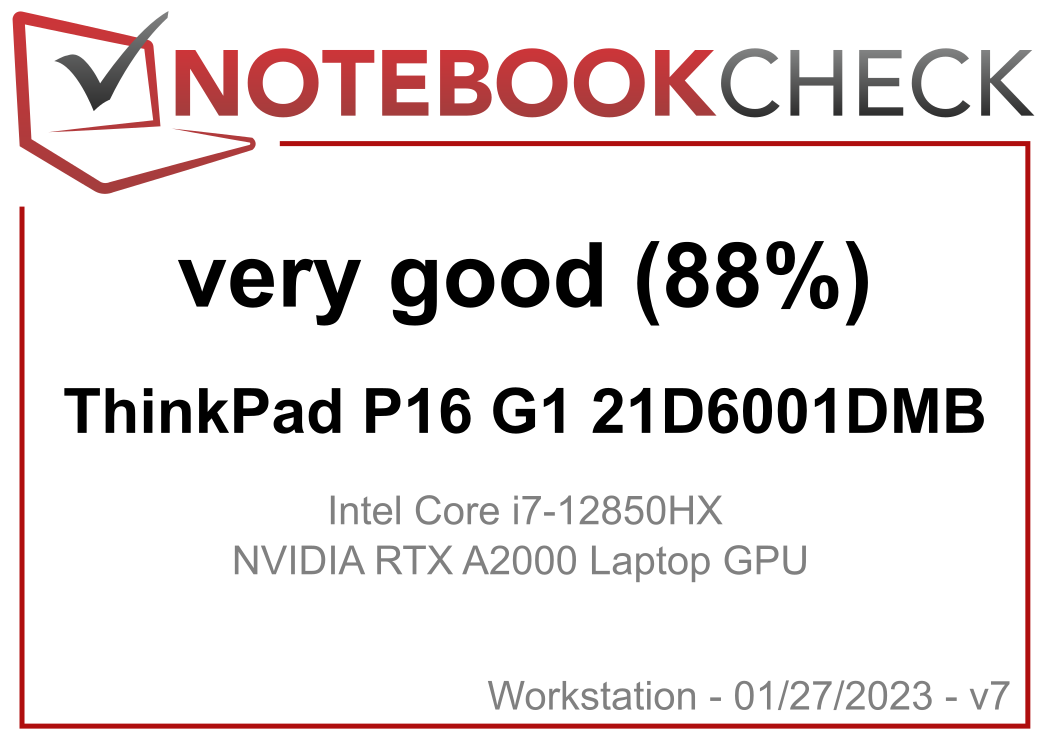 Lenovo ThinkPad P16 Gen 1 Review