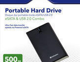 Review Verbatim Store`n`go eSata 500 GB portable hard drive