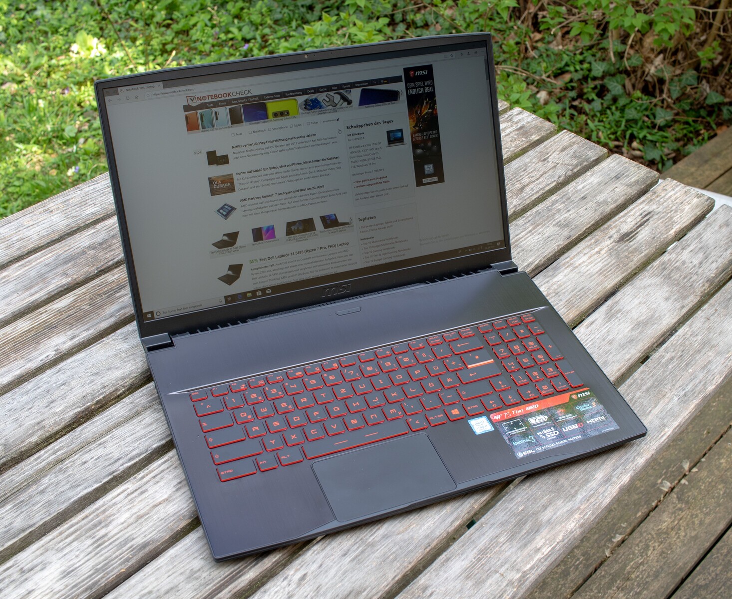 MSI GF75 Series - Notebookcheck.net External Reviews