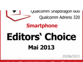 Notebookcheck's Best of May 2013 – Smartphones and Tablets