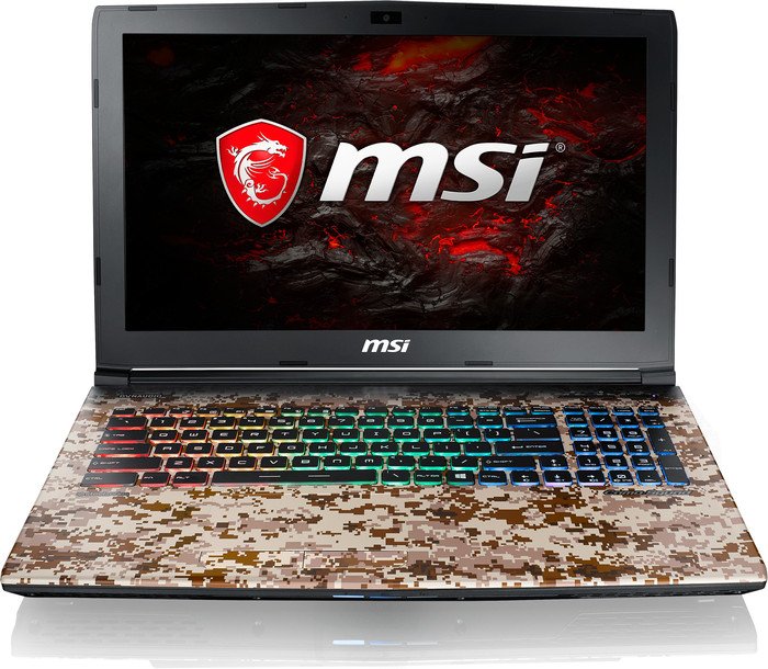 MSI GE62VR 7RF-652 Camo Squad Limited Edition - Notebookcheck.net