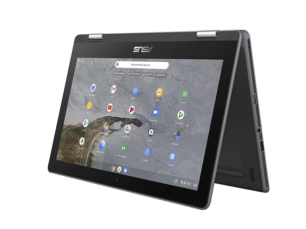 Asus Chromebook Flip C214ma Bw1430 Celeron N4000 4gb 32gb Emmc 11 6 Touch Chrome Os Dark Grey Softcom