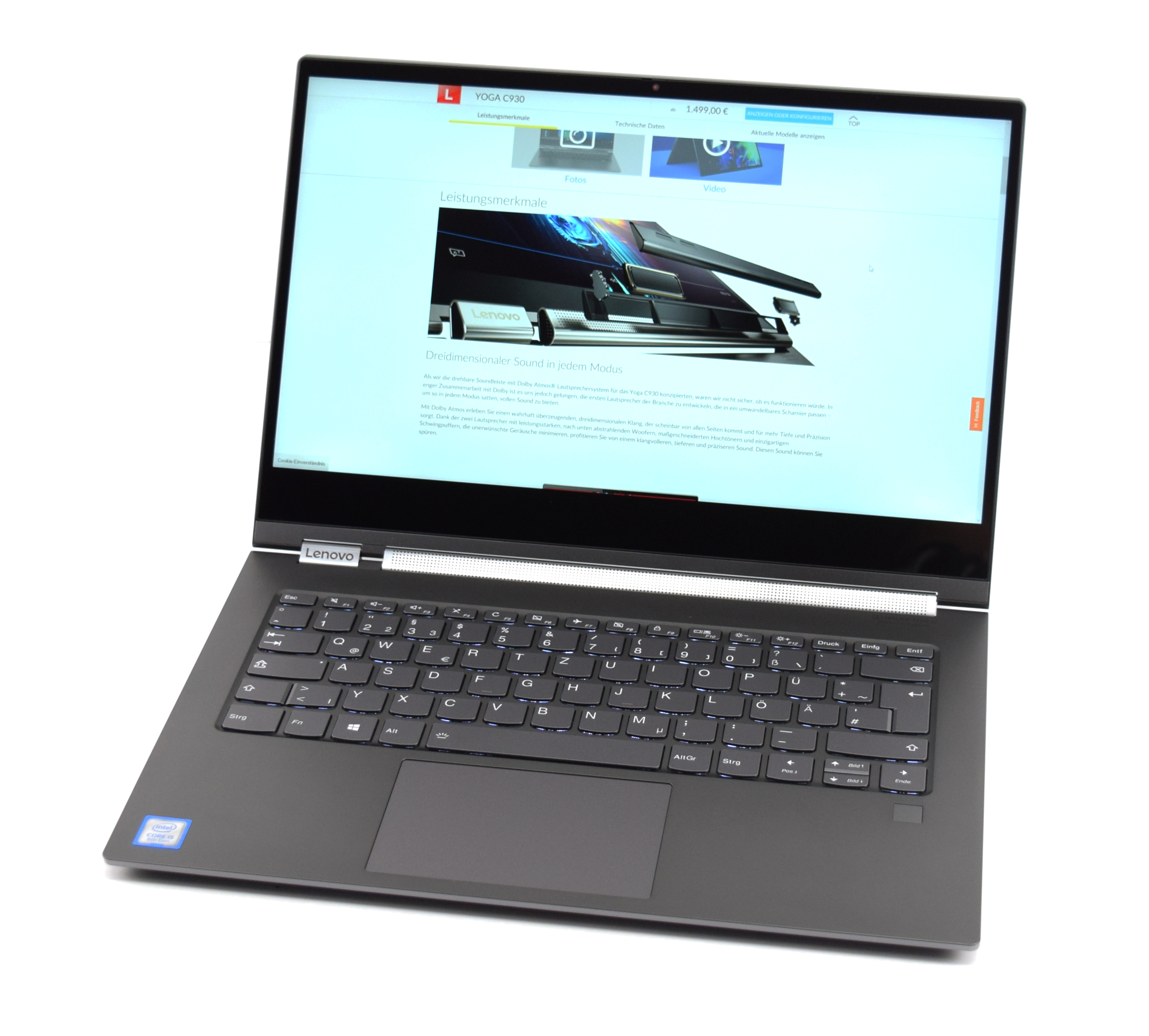 Lenovo C930-13IKB - Notebookcheck.net Reviews