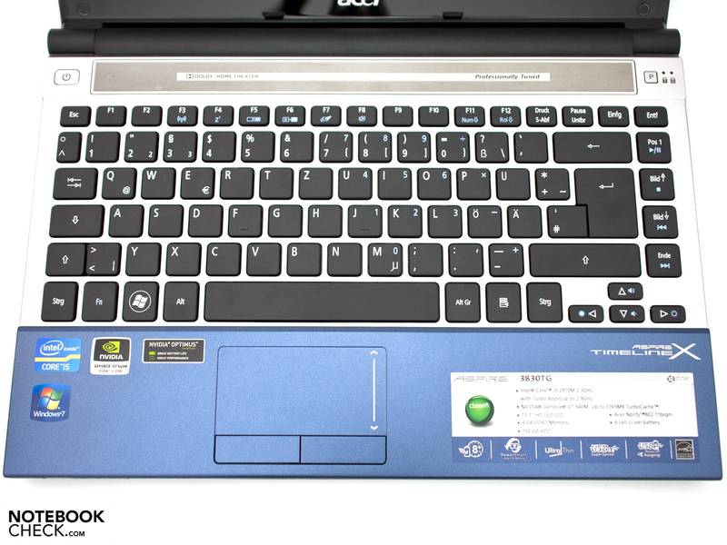 Acer Aspire 3830T Series - Notebookcheck.net External Reviews