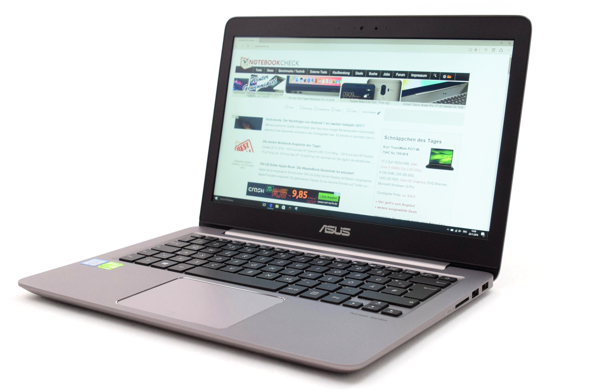 Asus Zenbook UX310UQ-GL011T - Notebookcheck.net External Reviews
