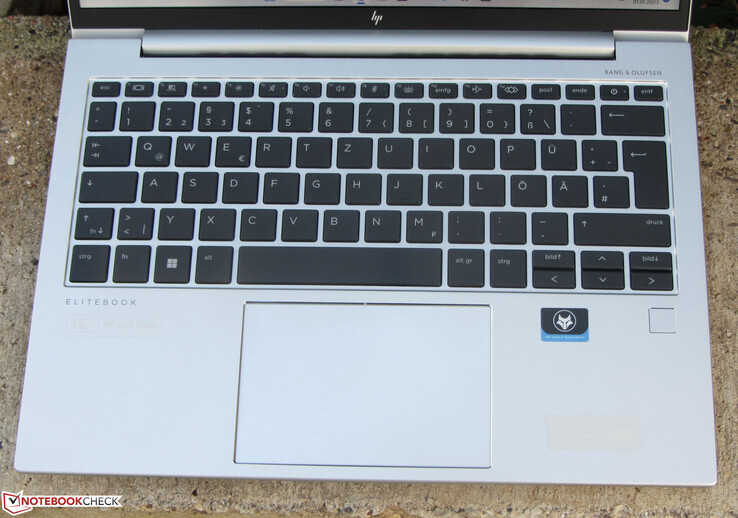 Keyboard of the EliteBook 835 G9